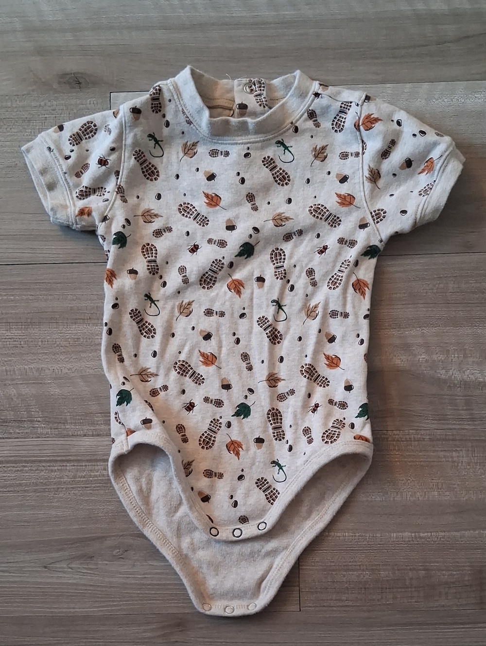 Gymboree Leaf Print One-Piece Vintage Size 12-18 Months (N)